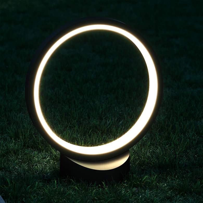 Image 3 Parc 16 1/2" High Black Aluminum LED Outdoor Path Light more views
