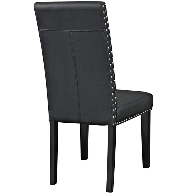 Image 4 Parcel Black Faux Leather Dining Side Chair more views