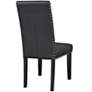 Parcel Black Faux Leather Dining Side Chair