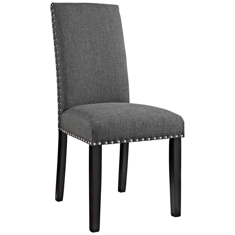 Image 2 Parcel Gray Fabric Dining Side Chair
