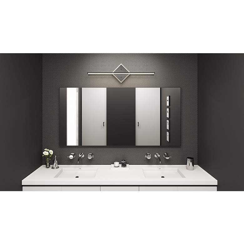 Image 6 Parcelle Integrated LED Matte Black Bath Bar more views