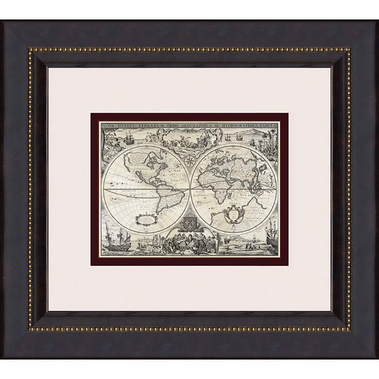 Image 1 Parchment Maps-Mini B 16 inch High Wall Art