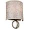 Parchment Park 11 3/4" High Burnished Silver Wall Sconce