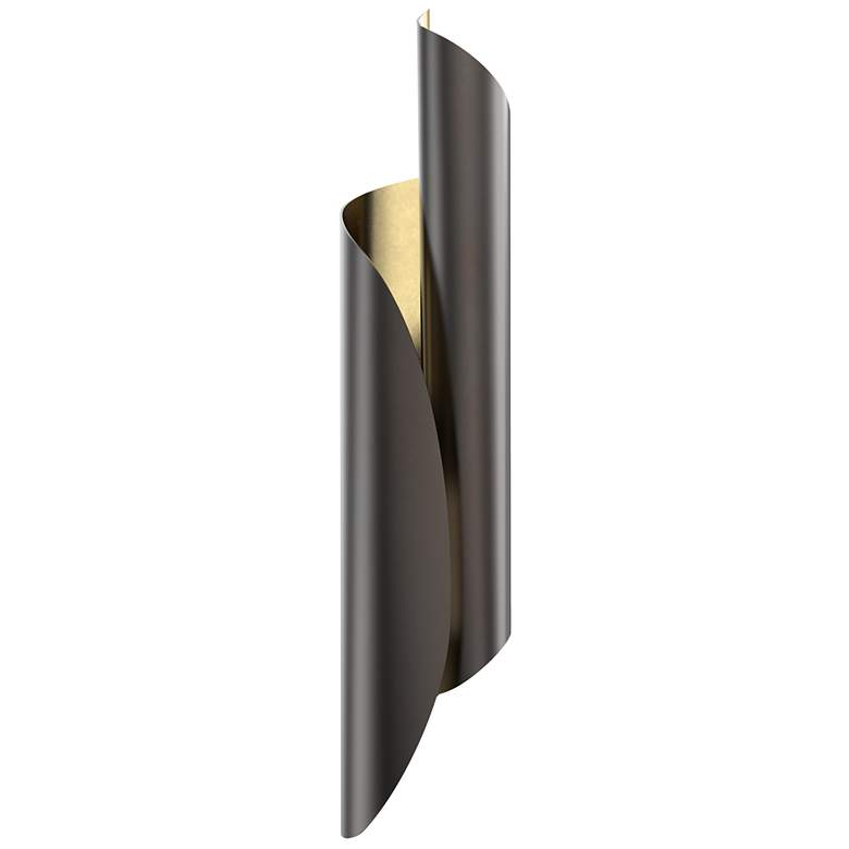 Image 1 Parducci 26 3/4"H Light Brass and Urban Bronze Wall Sconce