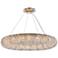 Paris 20 Lt Brass Chandelier Clear