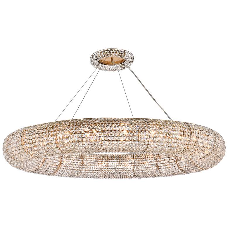 Image 1 Paris 24 Lt Brass Chandelier Clear