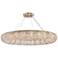 Paris 24 Lt Brass Chandelier Clear