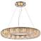 Paris 41" Wide Gold and Crystal Ring Chandelier