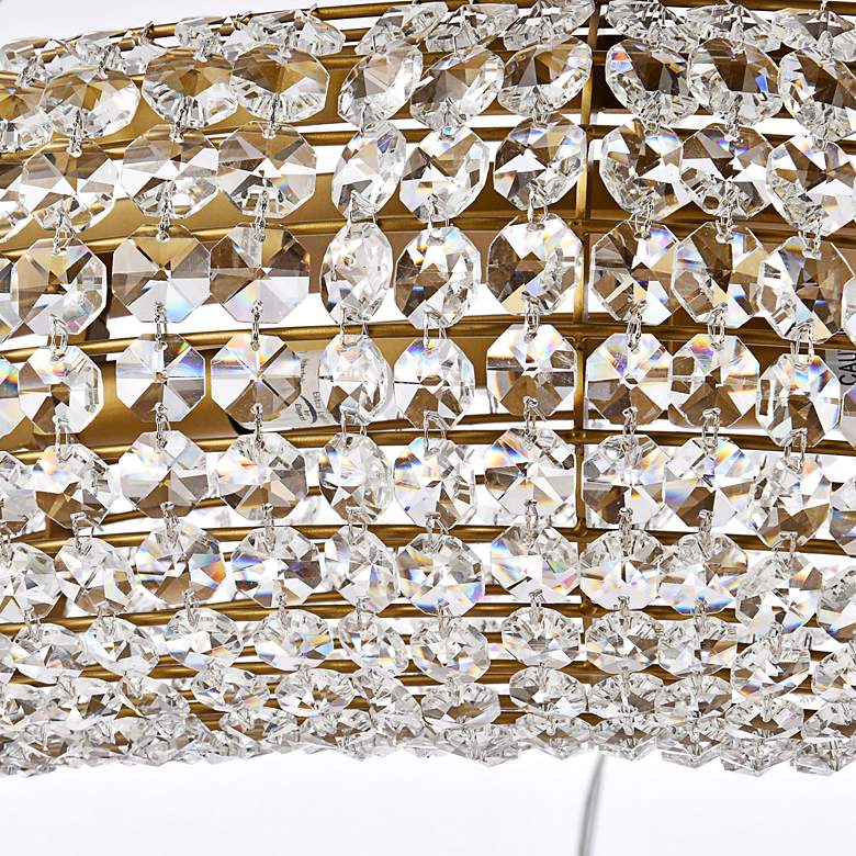 Image 5 Paris 41" Wide Gold and Crystal Ring Chandelier more views