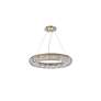 7_Paris 41" Wide Gold and Crystal Ring Chandelier more views