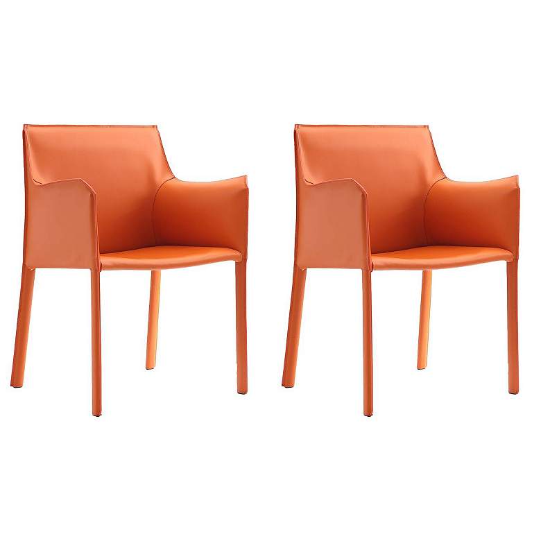 Image 1 Paris Armchair in Coral (Set of 2)