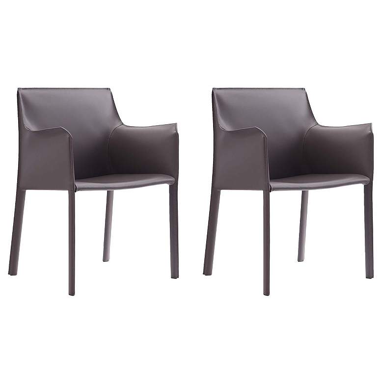 Image 1 Paris Armchair in Grey (Set of 2)