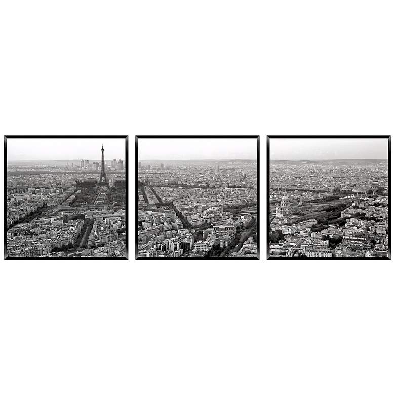 Image 1 Paris By Day Triptych Set of 3 Photo Wall Art
