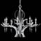 Paris Chrome and Crystal 33" Wide 8-Light Chandelier