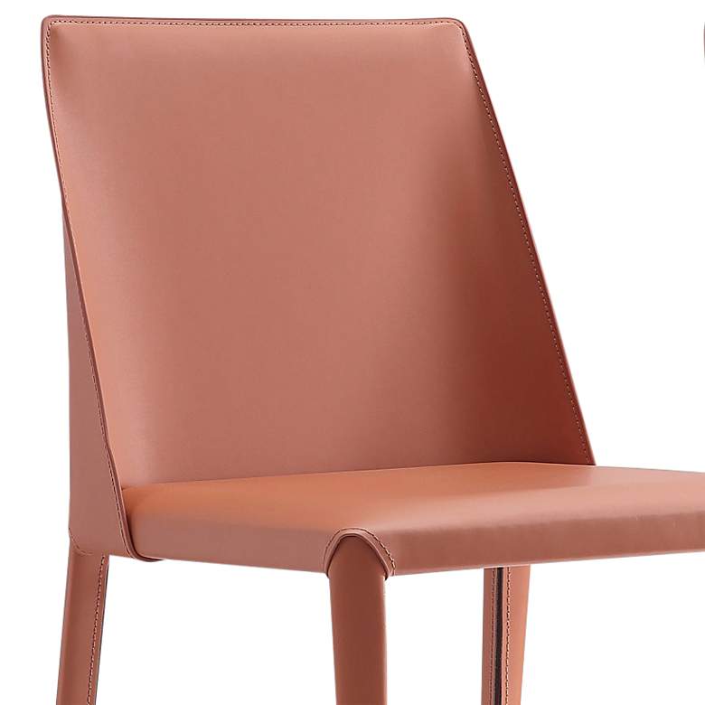 Image 2 Paris Clay Saddle Leather Dining Chairs Set of 2 more views