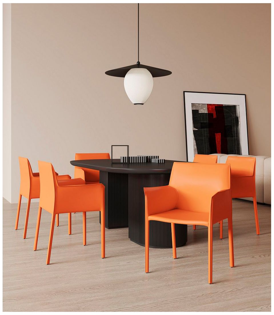 Image 2 Paris Coral Saddle Leather Armchair more views