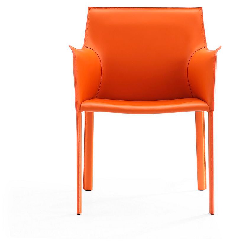 Image 3 Paris Coral Saddle Leather Armchair more views