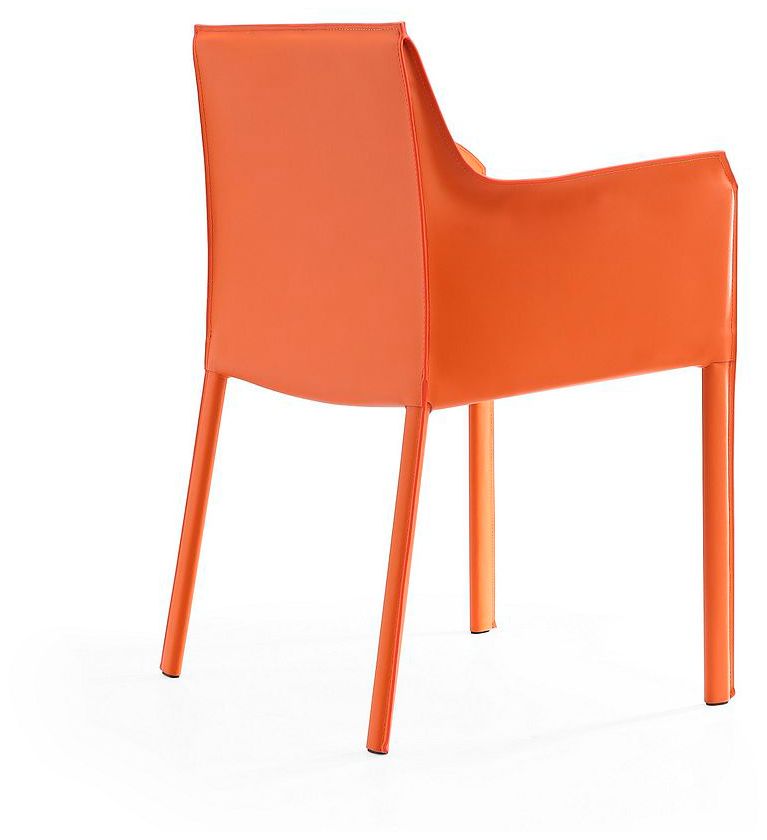 Image 4 Paris Coral Saddle Leather Armchair more views