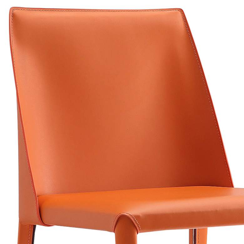 Image 2 Paris Coral Saddle Leather Dining Chairs Set of 2 more views