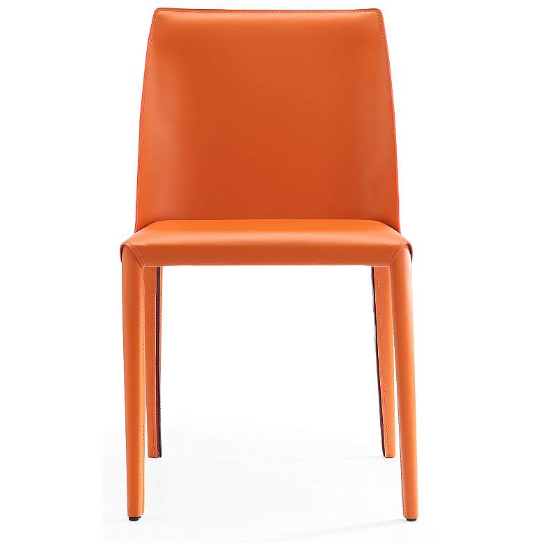 Image 3 Paris Coral Saddle Leather Dining Chairs Set of 2 more views