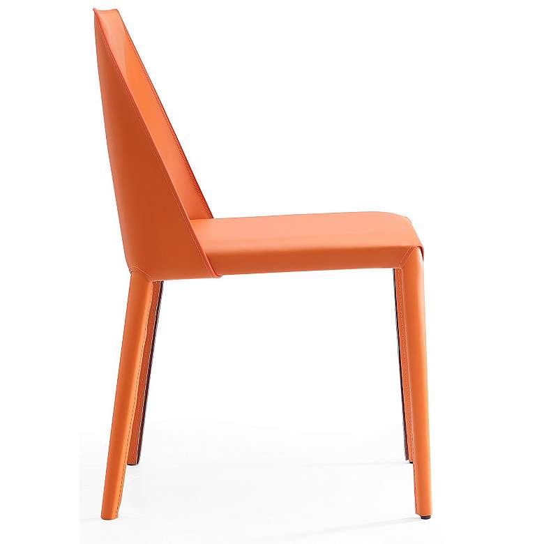 Image 4 Paris Coral Saddle Leather Dining Chairs Set of 2 more views