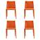 Paris Dining Chair in Coral (Set of 4)
