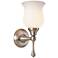 Paris Lights 11 1/2" High Brushed Steel Wall Sconce