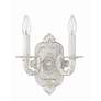 2_Paris Market 9 1/2" High Antique White 2-Light Wall Sconce more views