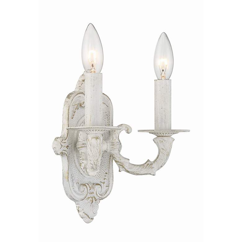 Image 4 Paris Market 9 1/2" High Antique White 2-Light Wall Sconce more views