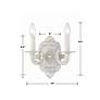 5_Paris Market 9 1/2" High Antique White 2-Light Wall Sconce more views