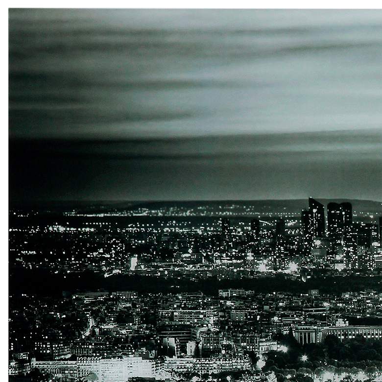 Image 3 Paris Night 50 3/4"W Free Floating Glass Graphic Wall Art more views