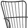 3_Parisa Black Steel and Wood Accent Dining Chair more views