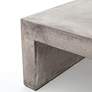 Parish 60" Wide Dark Gray Concrete Outdoor Coffee Table
