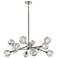 Parisian 12-Light 35 Inch Modern Sputnik Polished Nickel Crystal Chandelier