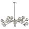 Parisian 18-Light 48 Inch Modern Sputnik Polished Nickel Crystal Chandelier