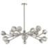 Parisian 18-Light 48 Inch Modern Sputnik Polished Nickel Crystal Chandelier