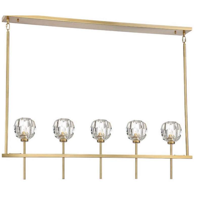 Image 1 Parisian 5-Light 46" Linear Crystal Chandelier