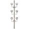 Parisian 60 Inch Crystal Wall Sconce in Polished Nickel