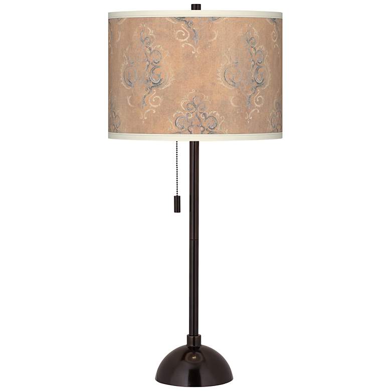 Image 1 Parisian Crest Giclee Glow Tiger Bronze Club Table Lamp