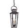 Parisian Square 20 1/2"H  Aged Pewter Outdoor Hanging Light