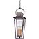 Parisian Square 29" High Aged Pewter Outdoor Hanging Light