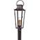 Parisian Square 30" High Aged Pewter Outdoor Post Light