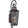 Parisian Square 34 1/2" High Aged Pewter Outdoor Wall Light