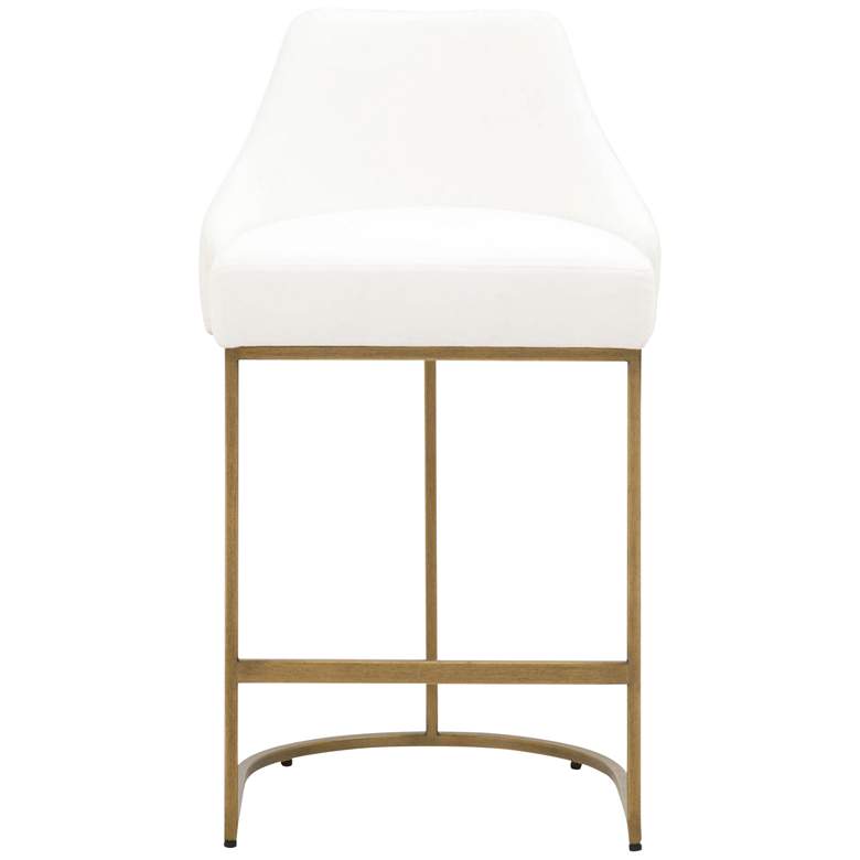 Image 2 Parissa 26 inch Peyton-Pearl and Gold Counter Stools Set of 2 more views