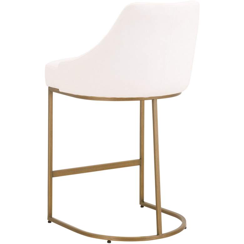 Image 4 Parissa 26 inch Peyton-Pearl and Gold Counter Stools Set of 2 more views