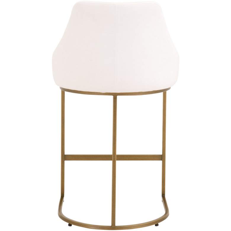 Image 5 Parissa 26 inch Peyton-Pearl and Gold Counter Stools Set of 2 more views