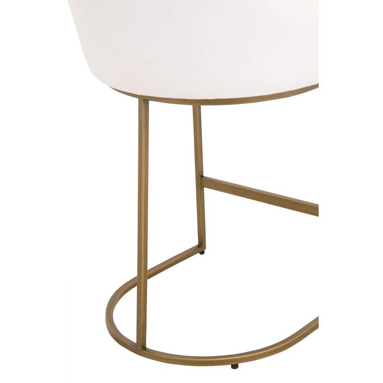 Image 6 Parissa 26 inch Peyton-Pearl and Gold Counter Stools Set of 2 more views