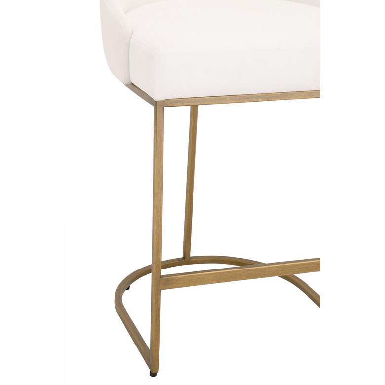 Image 7 Parissa 26 inch Peyton-Pearl and Gold Counter Stools Set of 2 more views