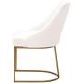 Parissa Peyton-Pearl and Brushed Gold Dining Chairs Set of 2