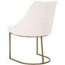 Parissa Peyton-Pearl and Brushed Gold Dining Chairs Set of 2